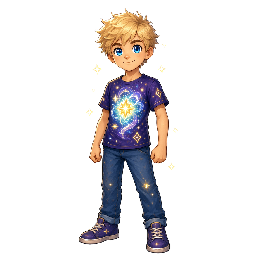 The Star Seed as a boy, drawn for the work