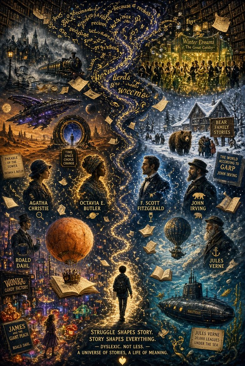 A map of stories and writers that shaped the work